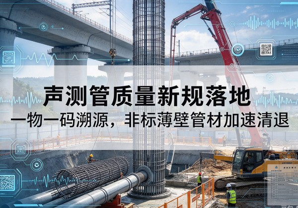 姑苏声测管质量新规落地，一物一码溯源，非标薄壁管材加速清退