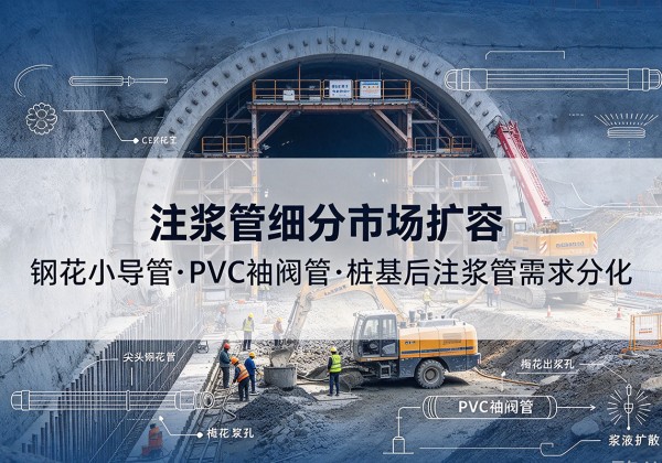 姑苏注浆管细分市场扩容，隧道钢花小导管、PVC 袖阀管、桩基后注浆管需求分化